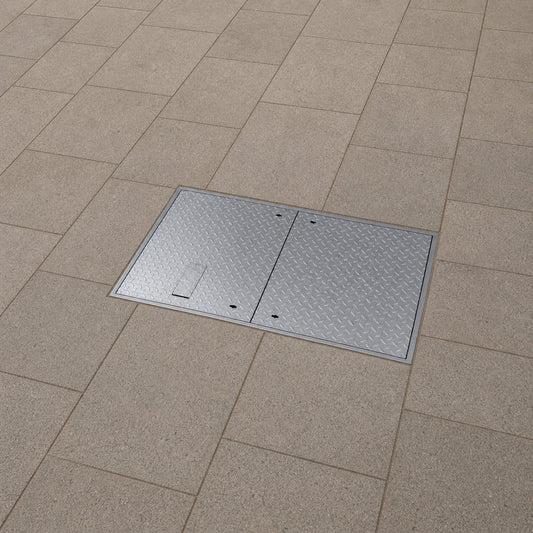 1500 x 750mm Security Steel Manhole Cover FACTA AAA