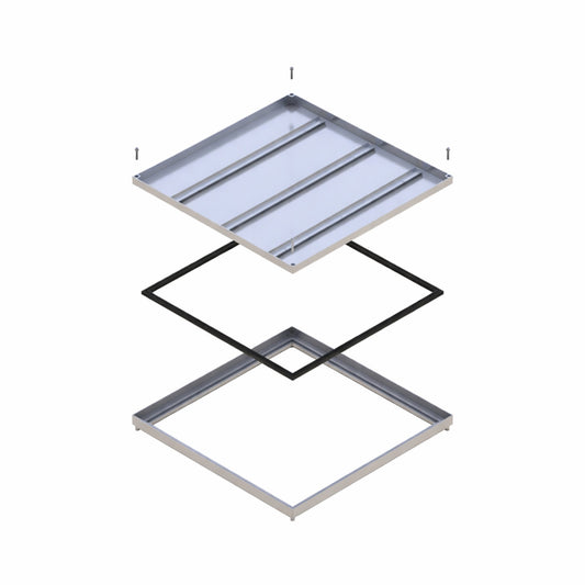 600 x 600mm Stainless Steel 316 Recessed Manhole Cover 50mm