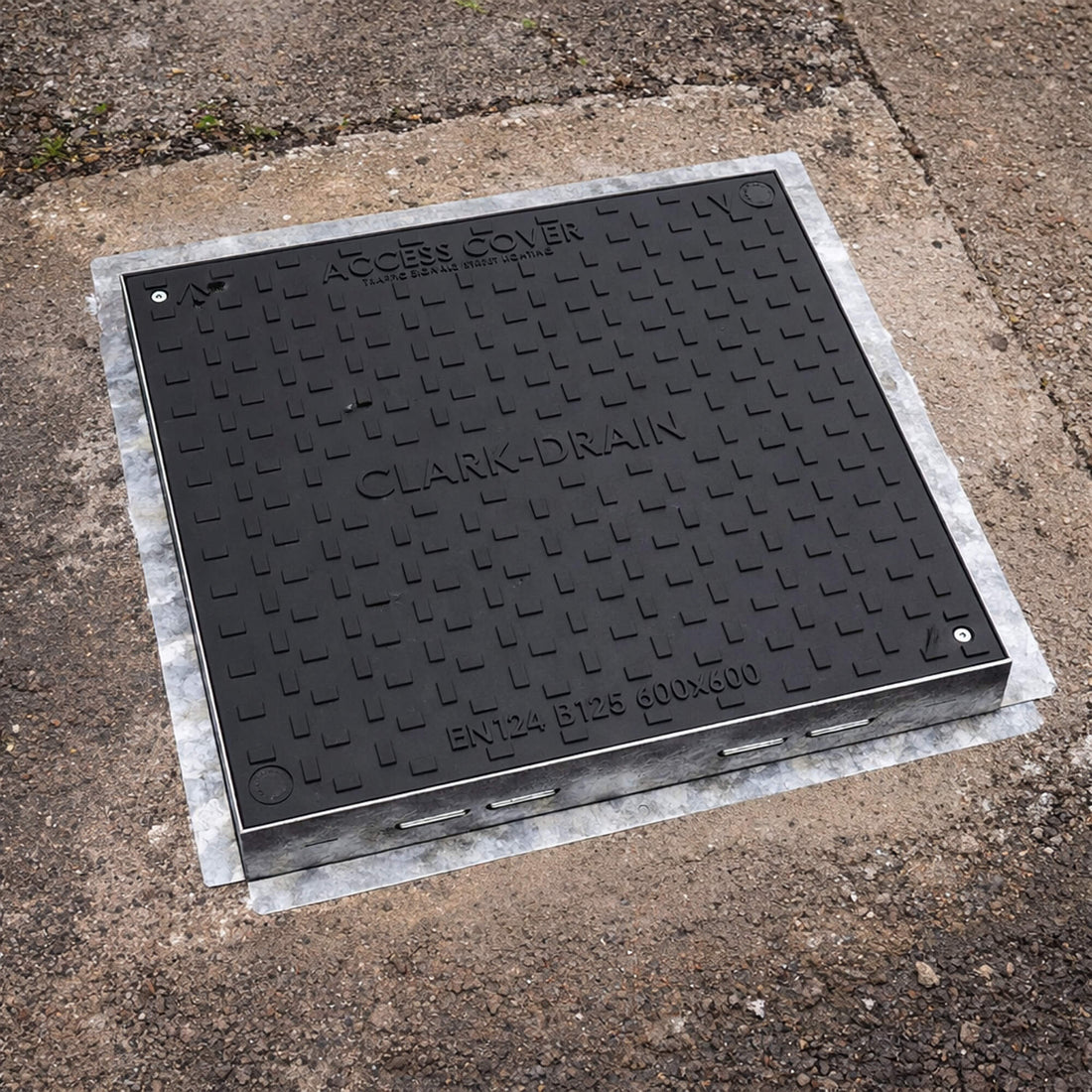 Composite Solid Top Manhole Cover, Clark Drain CD 265/SF