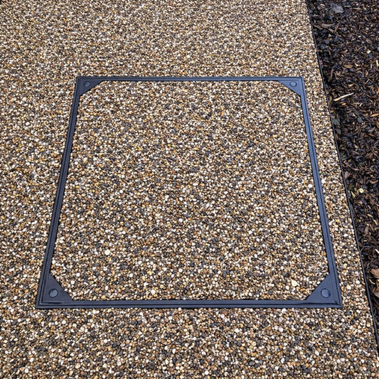 Resin Bound Stone and Recessed Manhole Covers