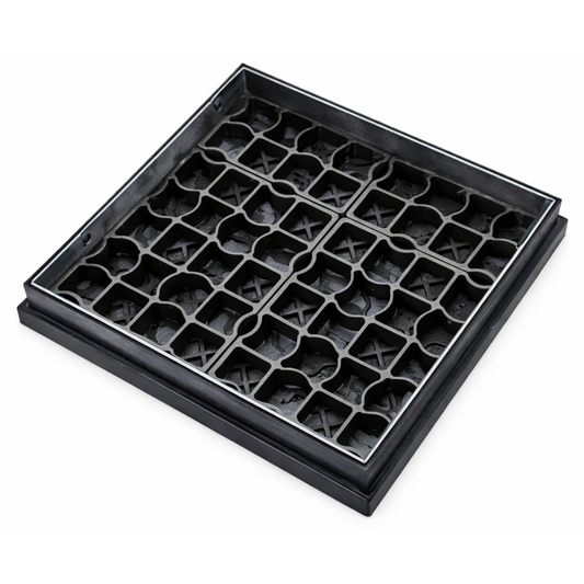 600 x 600mm Grass & Gravel Recessed Manhole Cover 10 Tonne