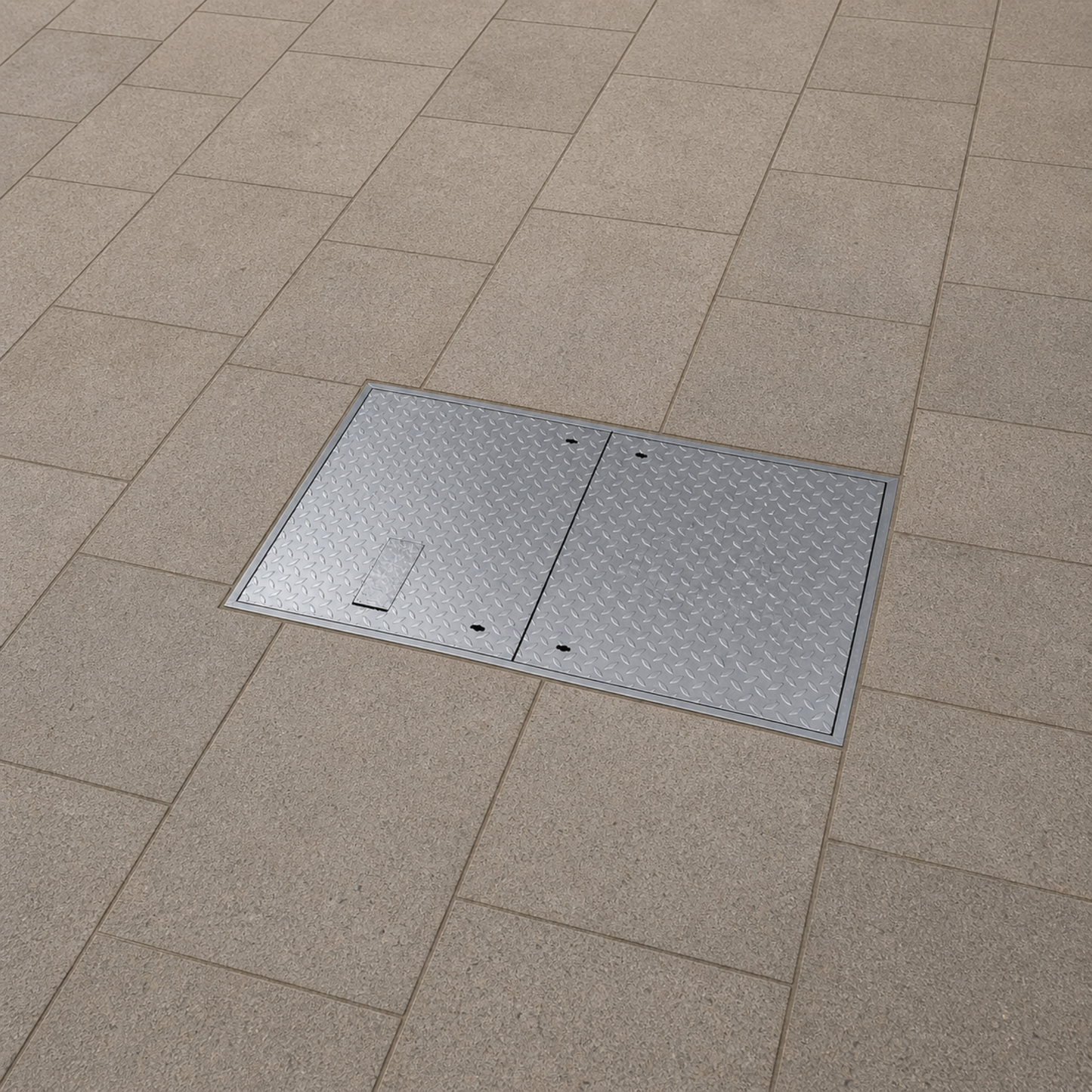 1500 x 750mm Security Steel Manhole Cover FACTA AAA