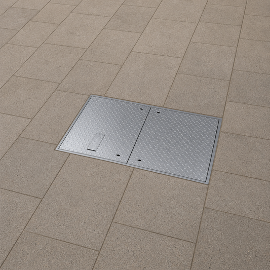 1500 x 750mm Security Steel Manhole Cover FACTA AAA