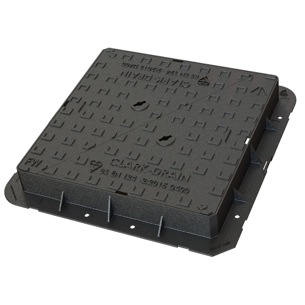 675 x 675mm Double Triangular Ductile Iron Manhole Cover and Frame D400