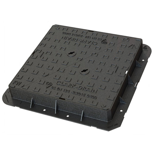 675 x 675mm Double Triangular Ductile Iron Manhole Cover and Frame D400
