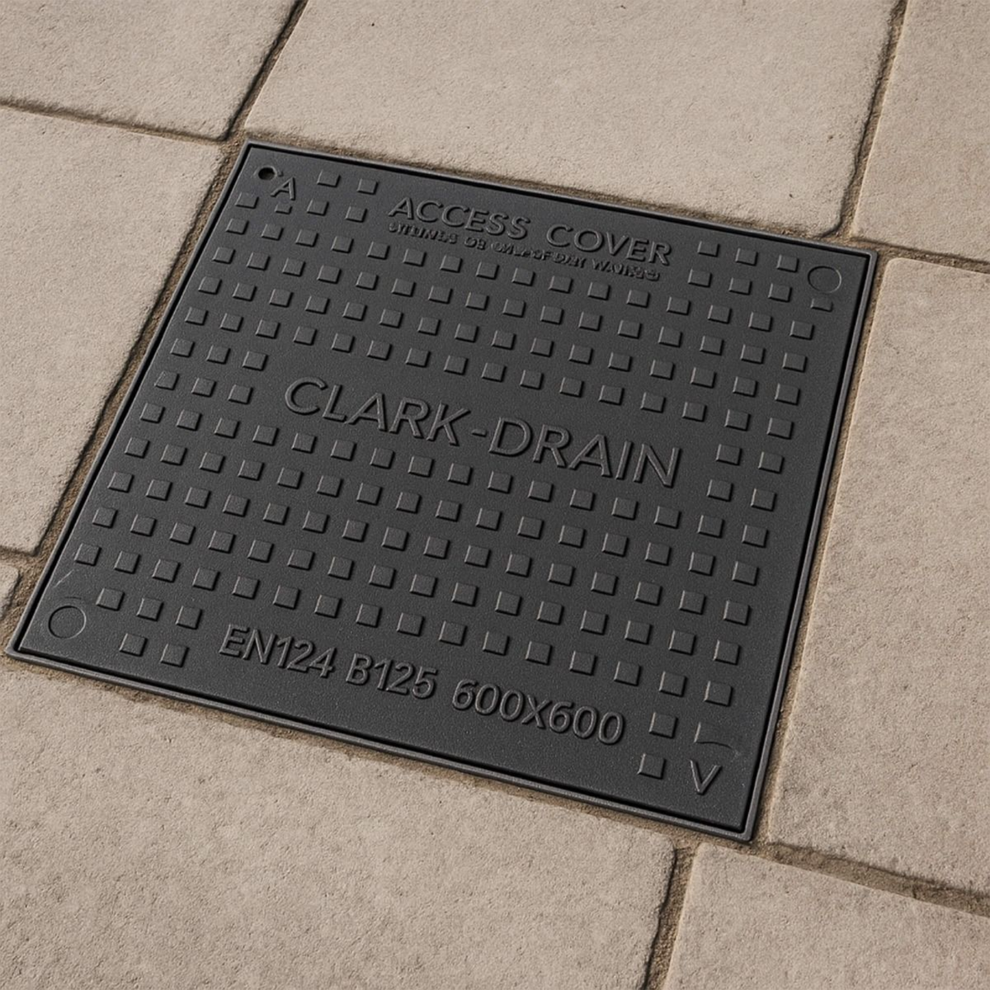 600 x 600mm Composite B125 Solid Top Manhole Cover
