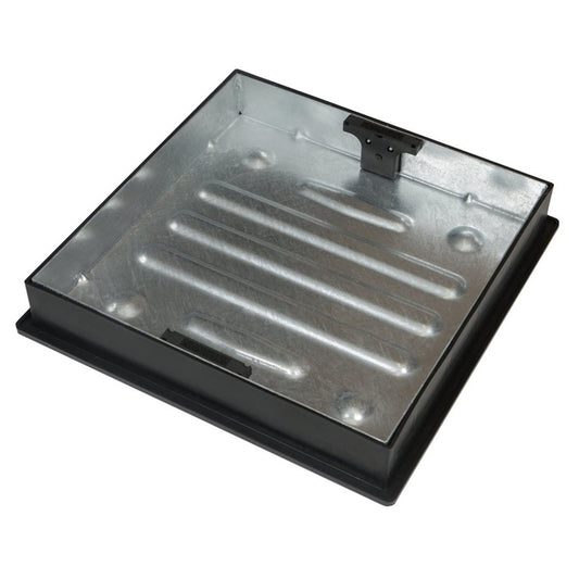 450mm Block Paving Recessed Manhole Cover 10 Tonne Square to Round