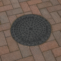 450mm Diameter Solid Top Manhole Cover, 3.5 Tonne