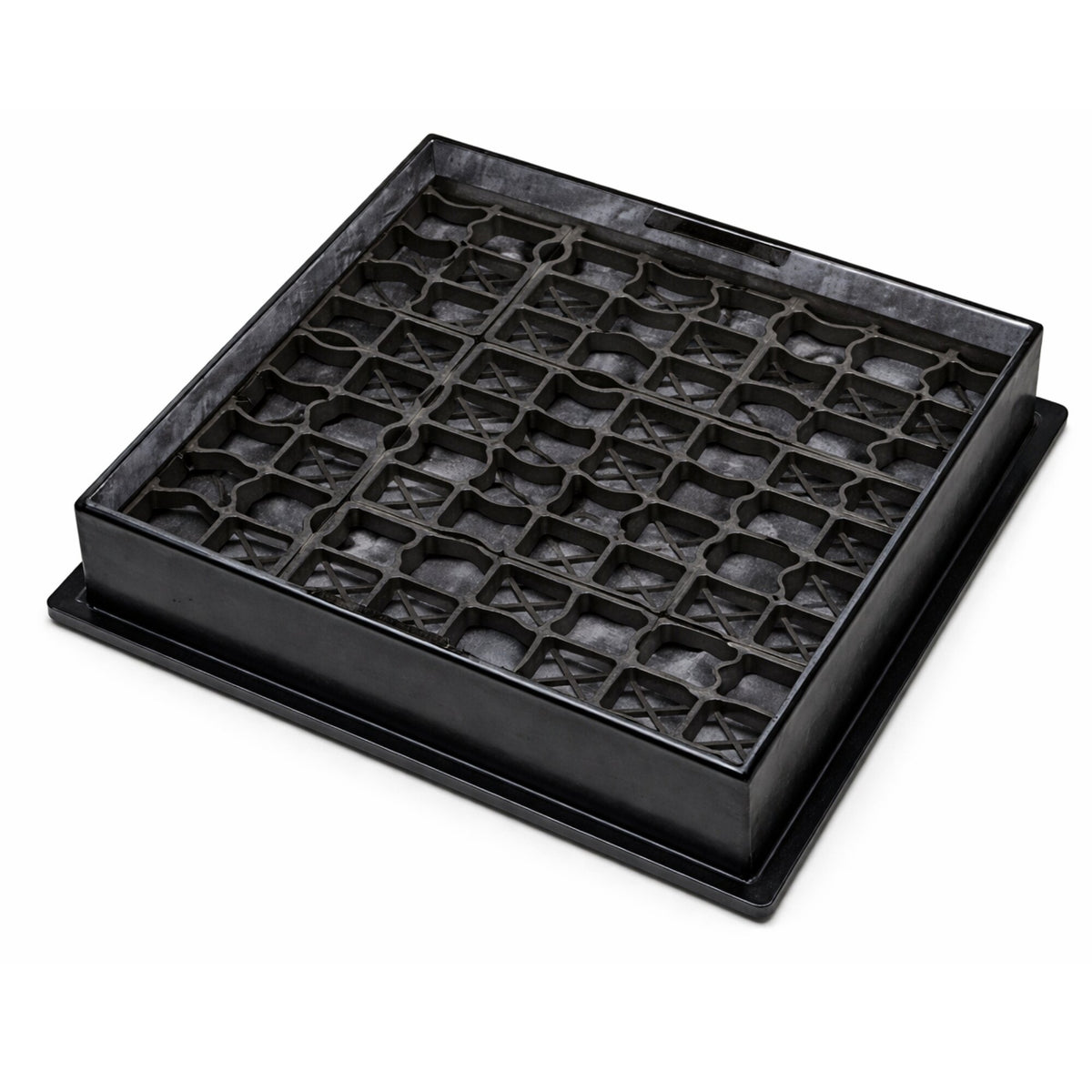 450mm Diameter Square to Round Grass & Gravel Recessed Manhole Cover 3.5 Tonne