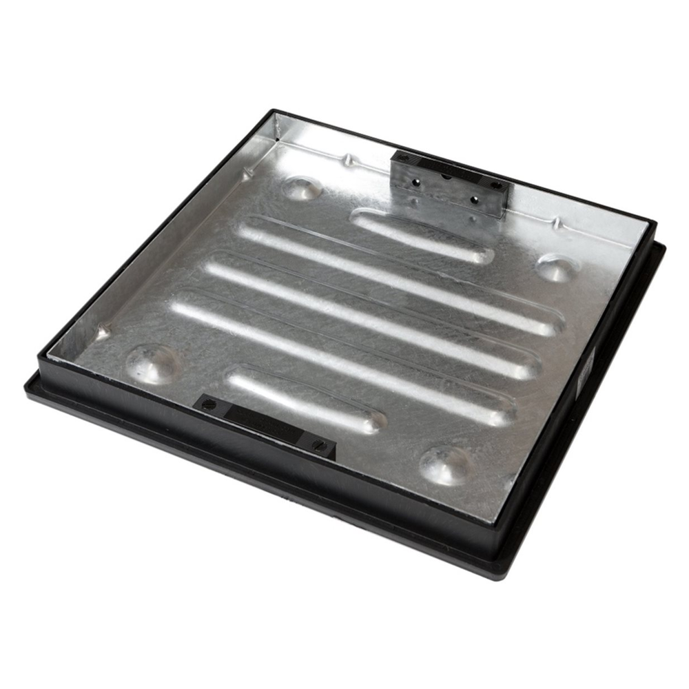450mm Square to Round Sealed & Locking Recessed Manhole Cover