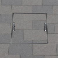 450mm Square to Round Sealed & Locking Recessed Manhole Cover