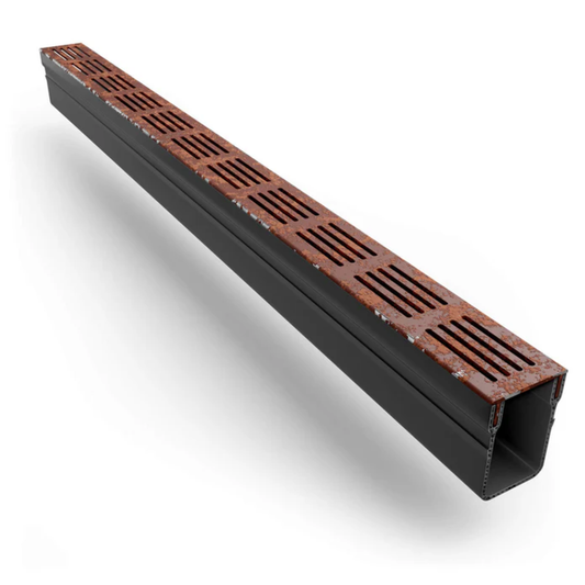 Corten Steel Threshold Storm Drainage Channel System A15
