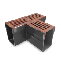Corten Steel Threshold Storm Drainage Channel System A15