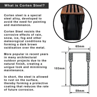 Corten Steel Threshold Storm Drainage Channel System A15