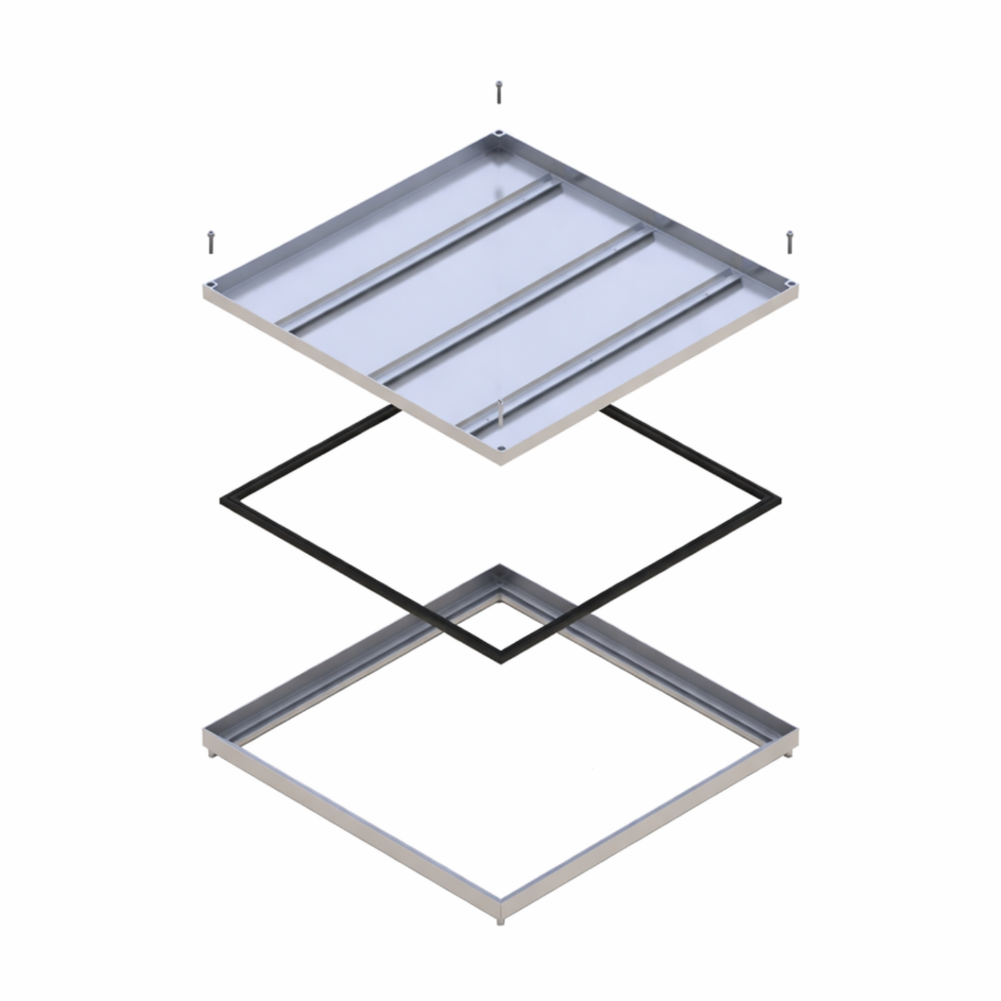 300 x 300mm Stainless Steel 316 Recessed Manhole Cover