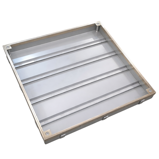 450 x 450mm Stainless Steel 316 Recessed Manhole Cover