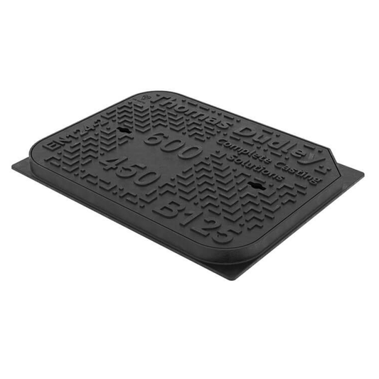 600 x 450mm Ductile Iron Manhole Cover and Frame B125