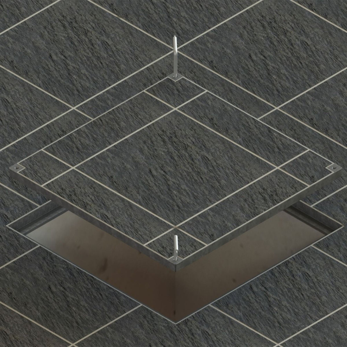 900 x 900mm Sealed & Locking Recessed Manhole Cover 5 Tonne or 10 Tonne