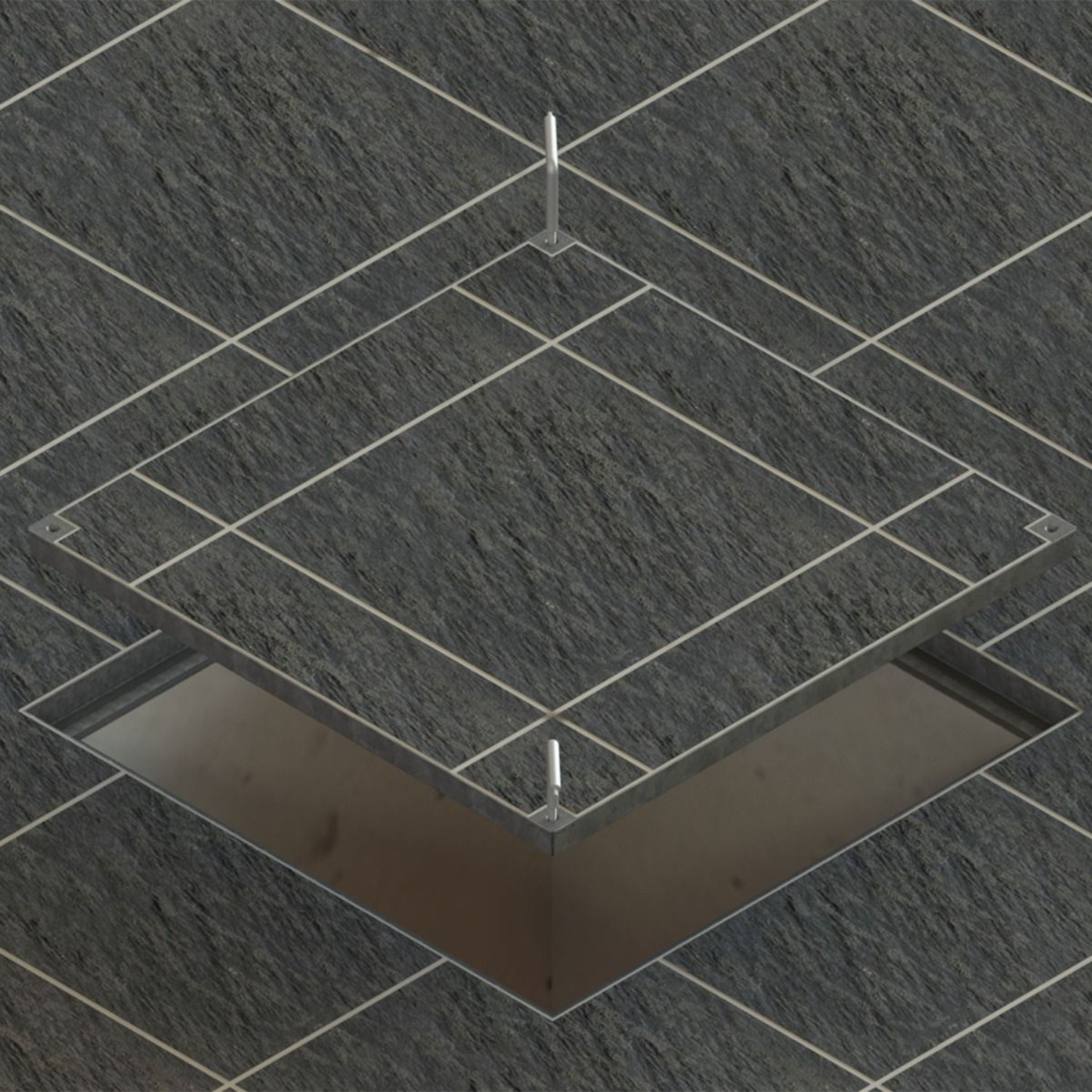 900 x 900mm Sealed & Locking Recessed Manhole Cover 5 Tonne or 10 Tonne