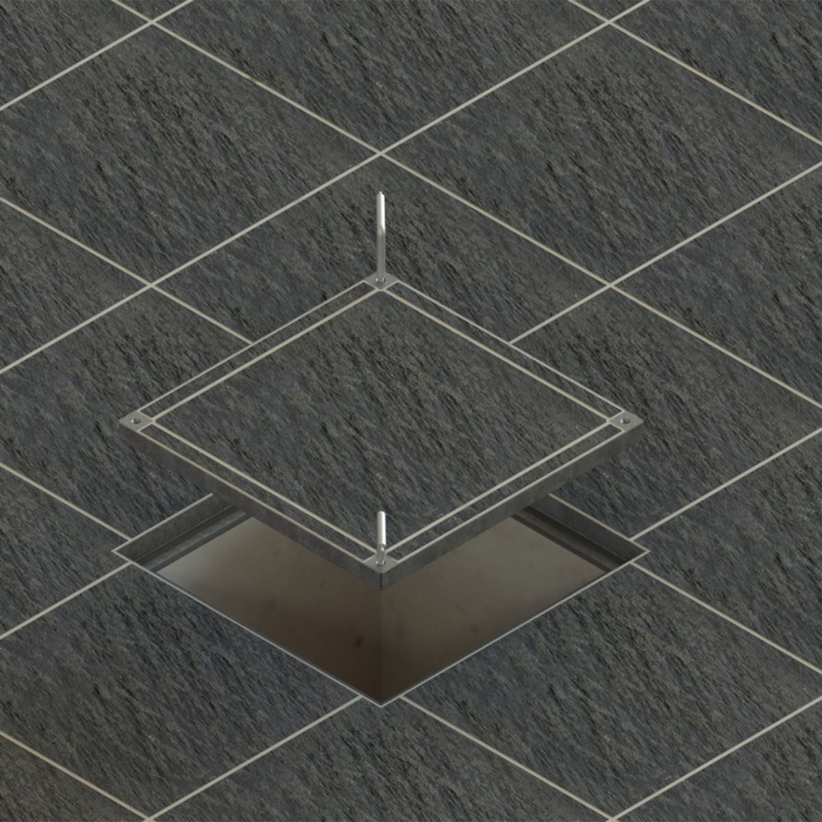 600 x 600mm Sealed & Locking Recessed Manhole Cover 5 Tonne or 10 Tonne