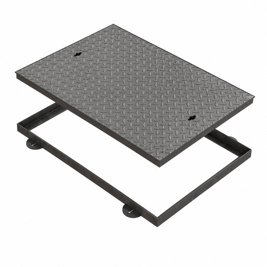 750 x 600mm Sealed & Locking Solid Top Manhole Cover