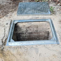 300 x 300mm Sealed & Locking Solid Top Manhole Cover