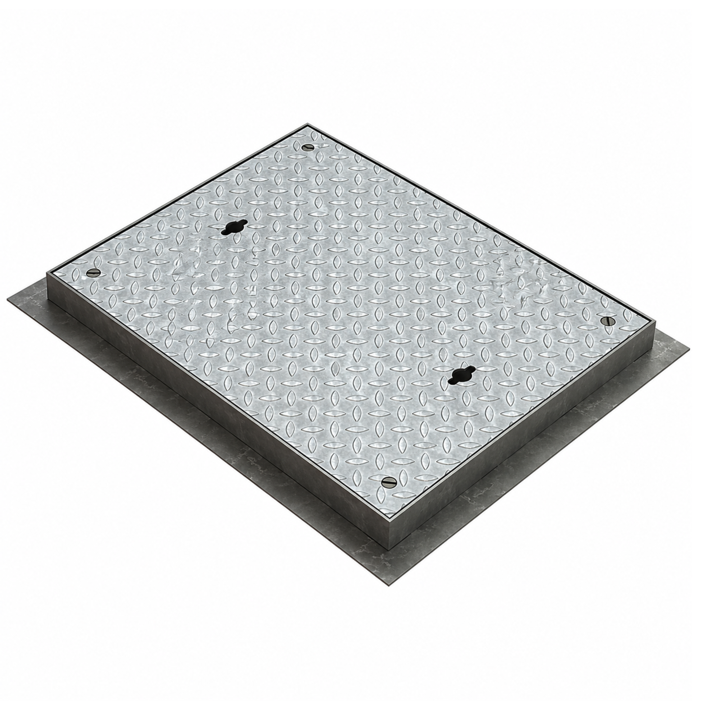 600 x 450mm Sealed & Locking Solid Top Manhole Cover