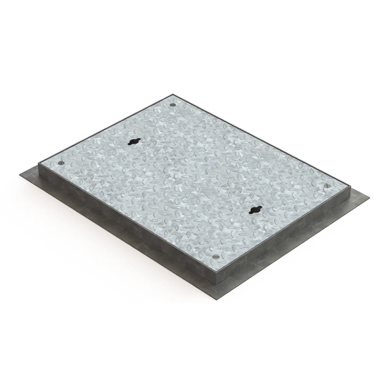 600 x 450mm Plain Seated Solid Top Manhole Cover