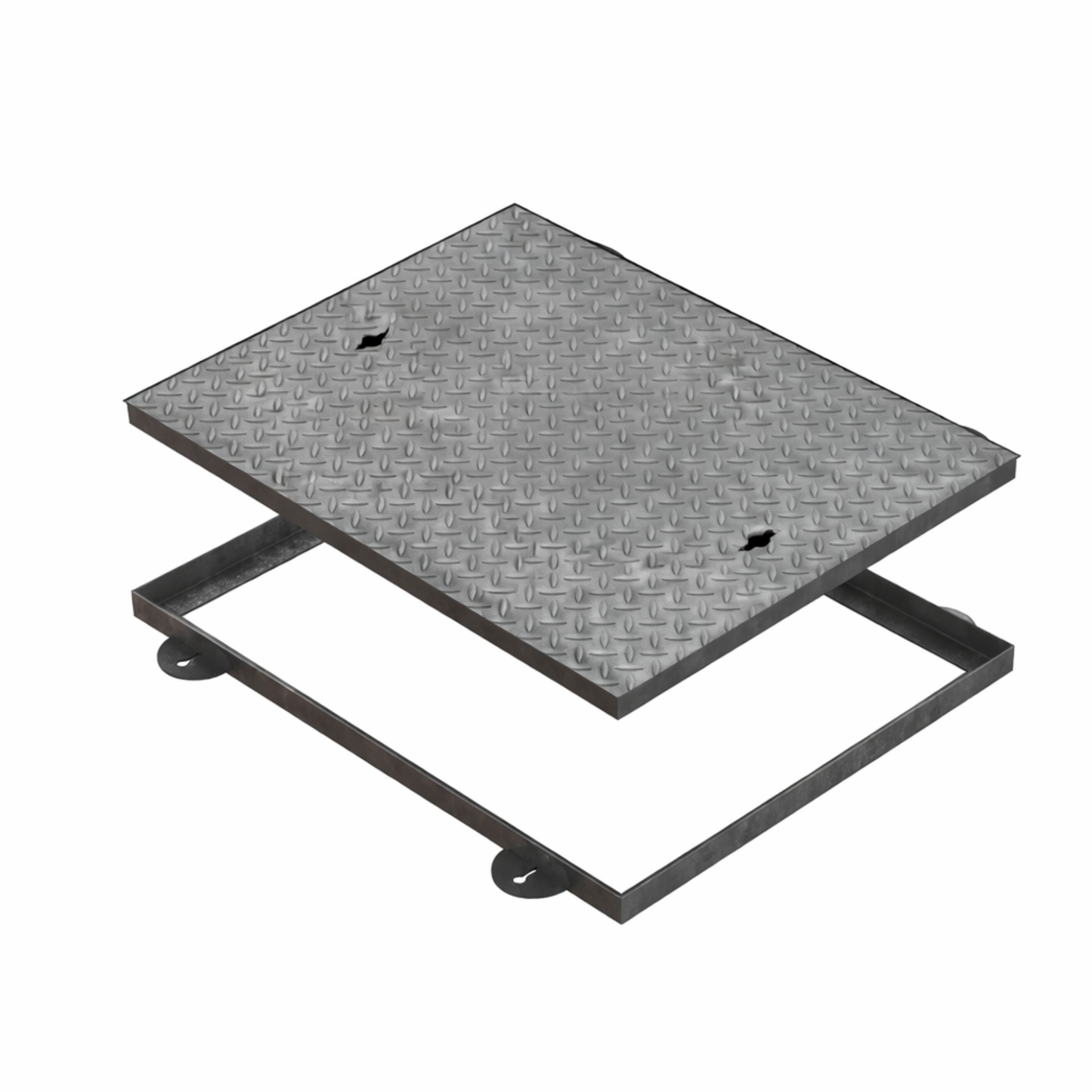 750 x 600mm Plain Seated Solid Top Manhole Cover