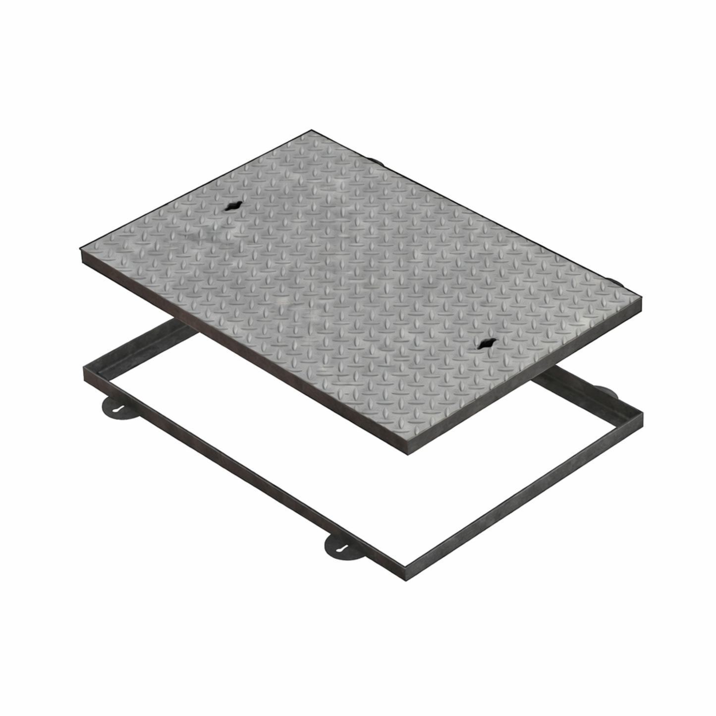 900 x 600mm Plain Seated Solid Top Manhole Cover
