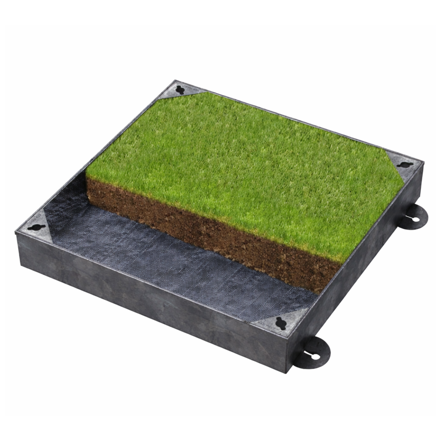 450 x 450mm Grass & Gravel Recessed Manhole Cover 3.5 Tonne