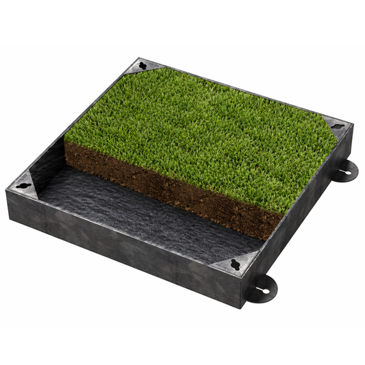 600 x 600mm Grass & Gravel Recessed Manhole Cover 10 Tonne