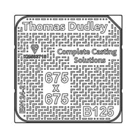 675 x 675mm Ductile Iron Manhole Cover and Frame B125