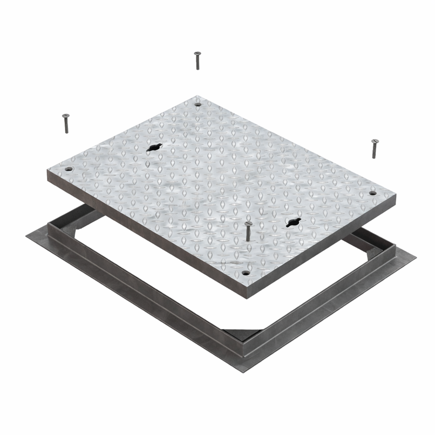 600 x 450mm Plain Seated Solid Top Manhole Cover