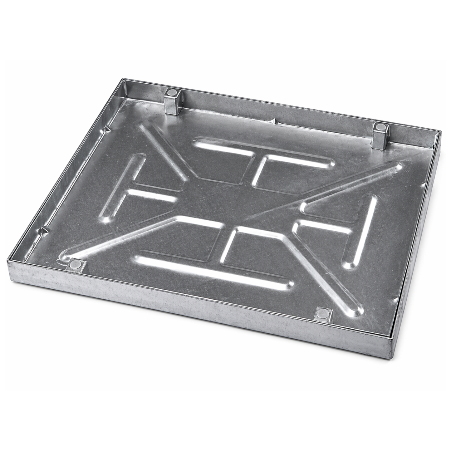 600 x 450mm Sealed & Locking Recessed Manhole Cover Galvanised Steel