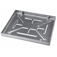 600 x 450mm Sealed & Locking Recessed Manhole Cover Galvanised Steel
