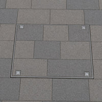 600 x 450mm Sealed & Locking Recessed Manhole Cover Galvanised Steel