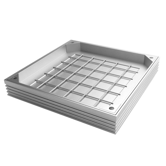 Triple Sealed Aluminium Recessed Manhole Cover 40mm Multiple Sizes