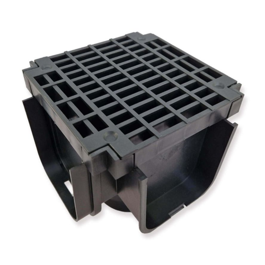 Threshold Channel Drain Accessories with Black Mesh Grating A15