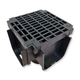 Threshold Channel Drain Accessories with Black Mesh Grating A15