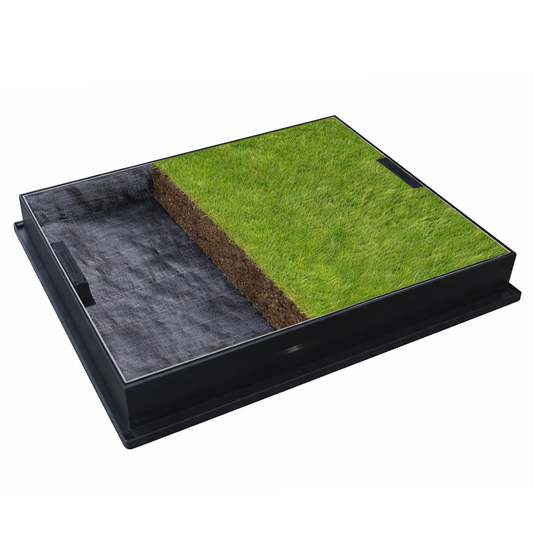 600 x 450mm Grass & Gravel Recessed Manhole Cover 10 Tonne