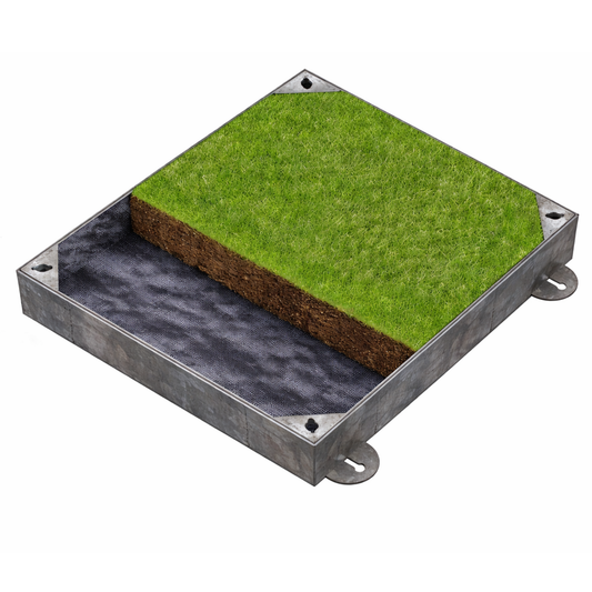 600 x 450mm Grass & Gravel Recessed Manhole Cover 10 Tonne